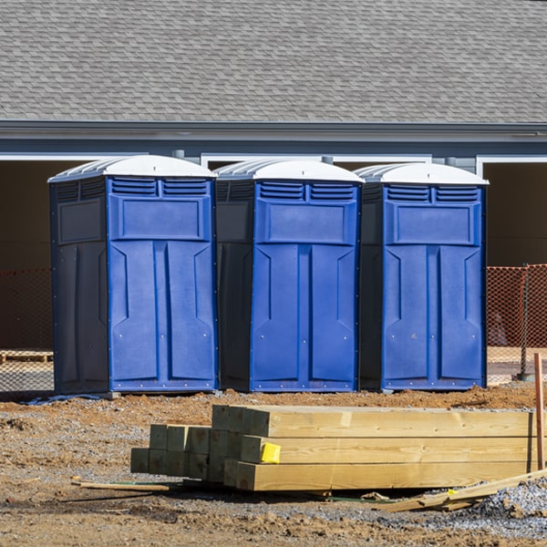 are there any restrictions on where i can place the porta potties during my rental period in Hancock MD